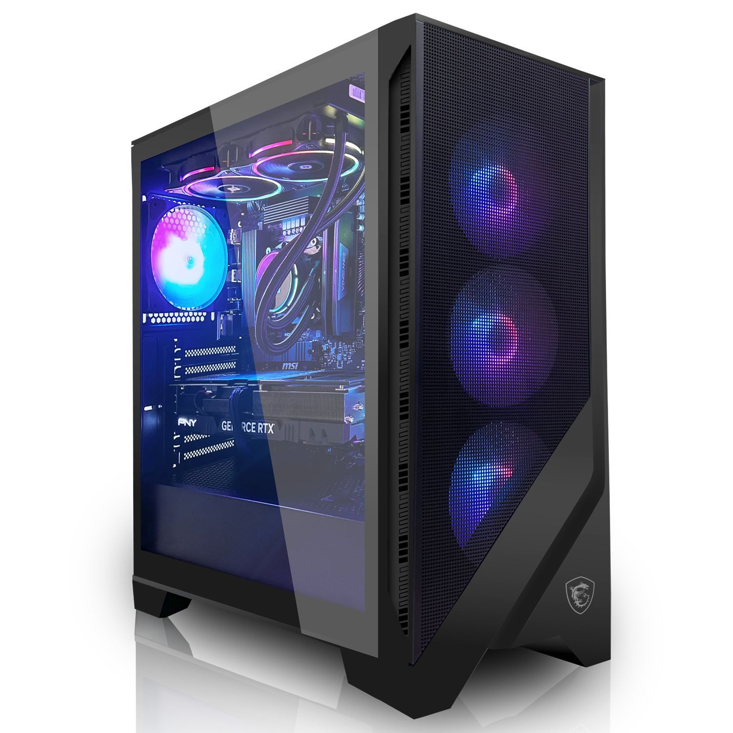 SYSTEMTREFF Basic Gaming-PC (AMD Ryzen 7 5700G, RX Vega 8, 32 GB RAM, 1000 GB SSD, Luftkühlung)