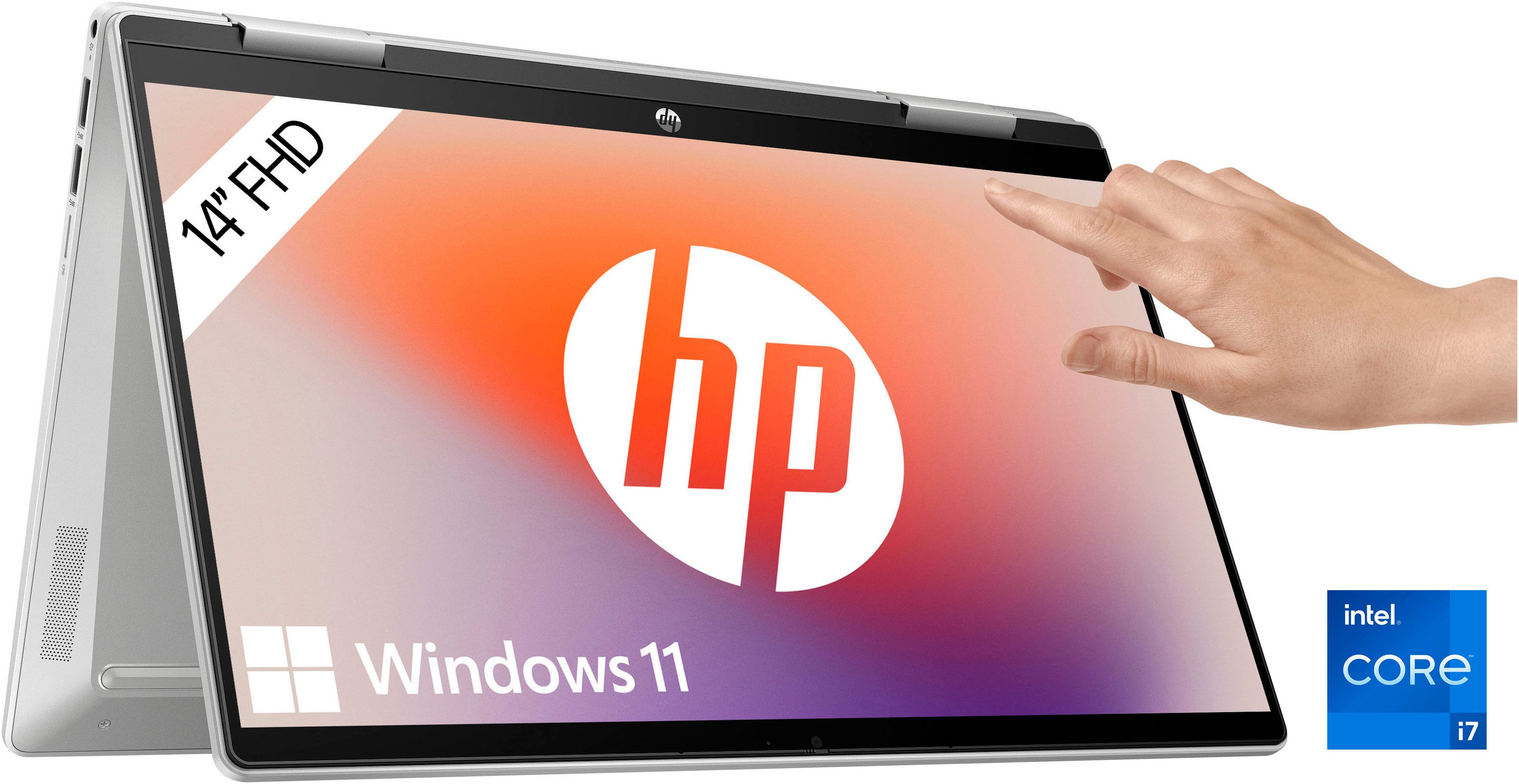 HP Pavilion 14-ek1274ng Convertible Notebook (35,6 cm/14 Zoll, Intel Core i7 1355U, Iris Xe Graphics, 512 GB SSD)