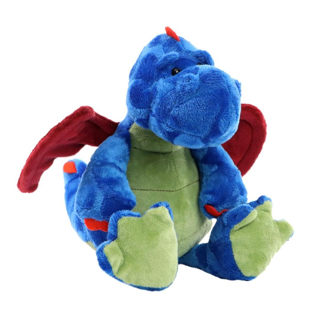 mbw Grußkarten Stofftier - Schmusetier - Minifeet - Höhe: 21cm - Drache Magnus