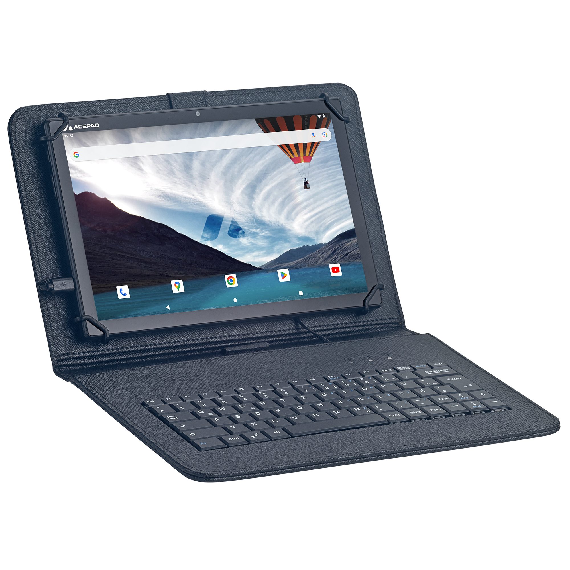Acepad A150T Full-HD, LTE+WLAN Tablet mit Tastatur Tablet (10.1", 128 GB, Android, 4G (LTE), bis zu 18GB RAM, 10", Wi-Fi, FHD 1920x1200, mit USB-Tastatur)