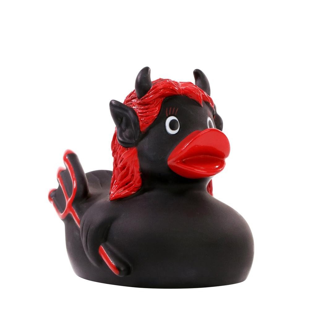 mbw Grußkarten Teufelin – Quietscheente - Badeente - ca. 8 cm gross