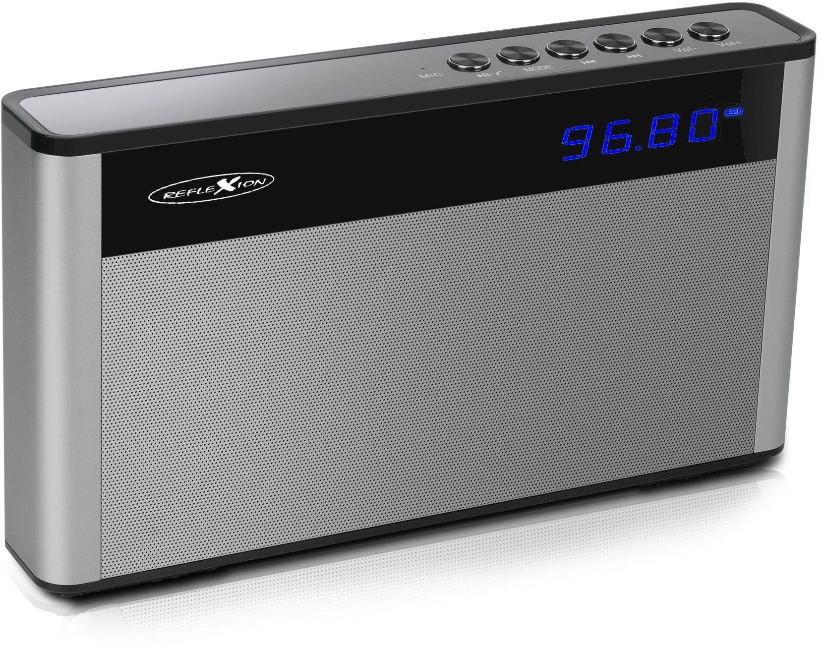 Reflexion SB200 UKW-Radio (Bluetooth-Radio, 2000mAh Akku, hochwertiges Aluminiumgehäuse)