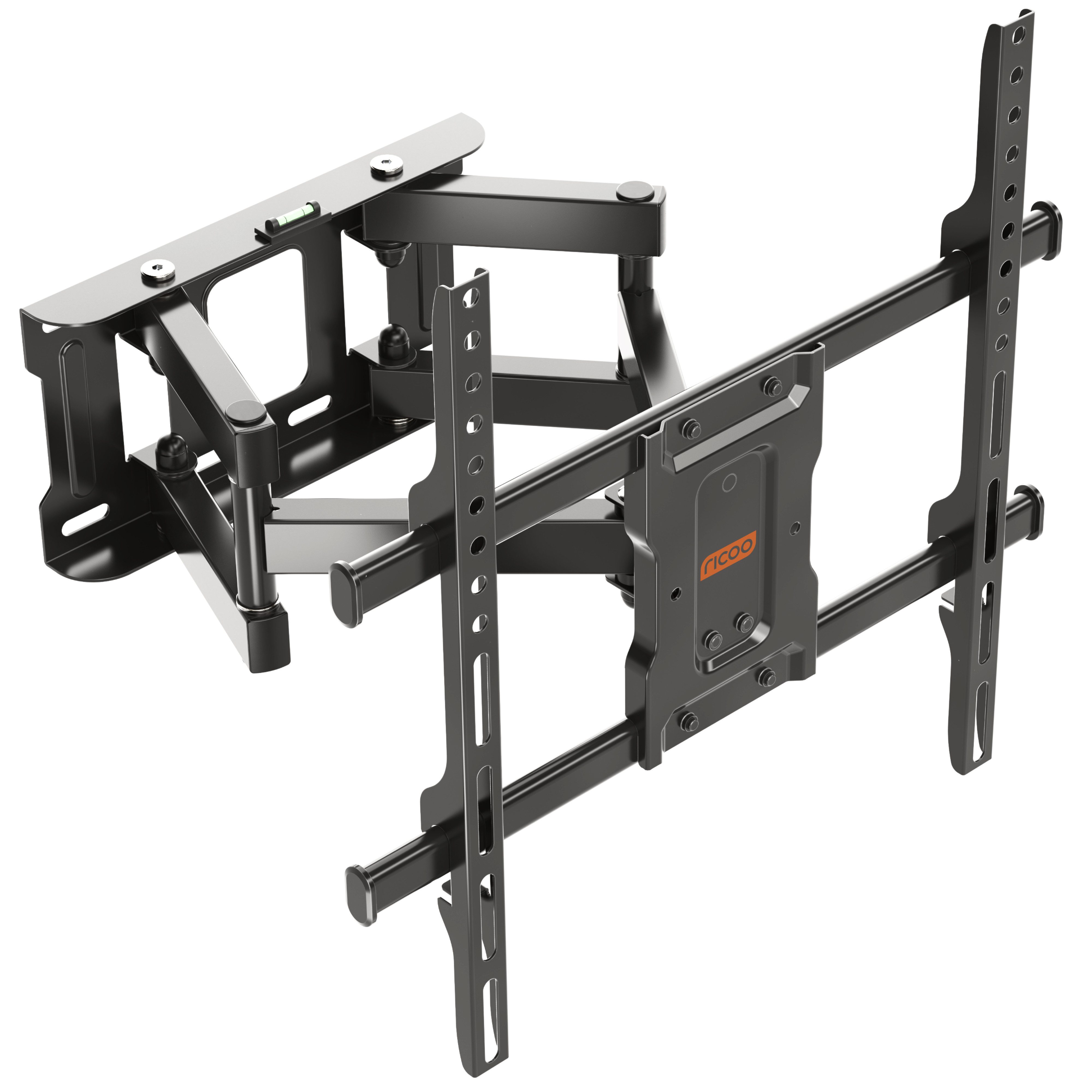 RICOO TV-Wandhalterung TV Wandhalter universal 43" 47" 50" 55" 65" max 50 Kg schwenkbar S7244, (bis 65 Zoll, VESA 200x200 bis 400x400, 1-tlg., vollbeweglich ausziehbar neigbar ausziehbar 31" bis 65" Halterung, bis 15° Neigung, bis zu 120° Schwenkung Fernseher Halter universal)