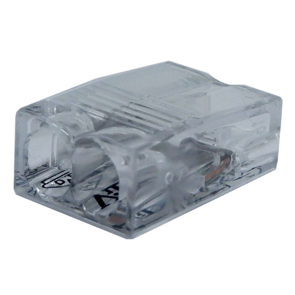 ViD Verbindungsklemme VC02 Mini-Steckklemme 100 Stück, 2-polig, 0,5 - 2,5 mm²