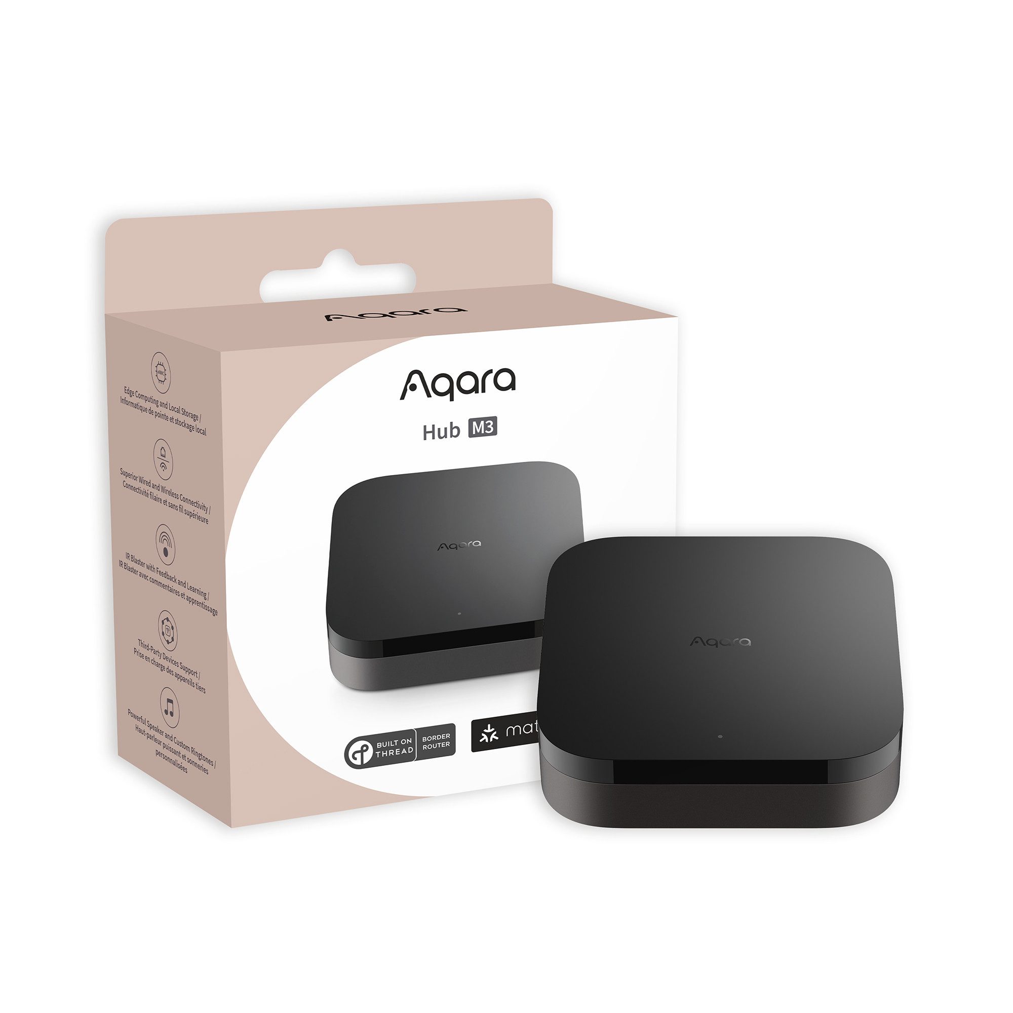 Aqara Hub M3, Zigbee, Bluetooth, Wi-Fi, PoE, IR, Multiprotokoll - HUB (Smart Home Zentrale, Matter-Controller, Thread Border Router)
