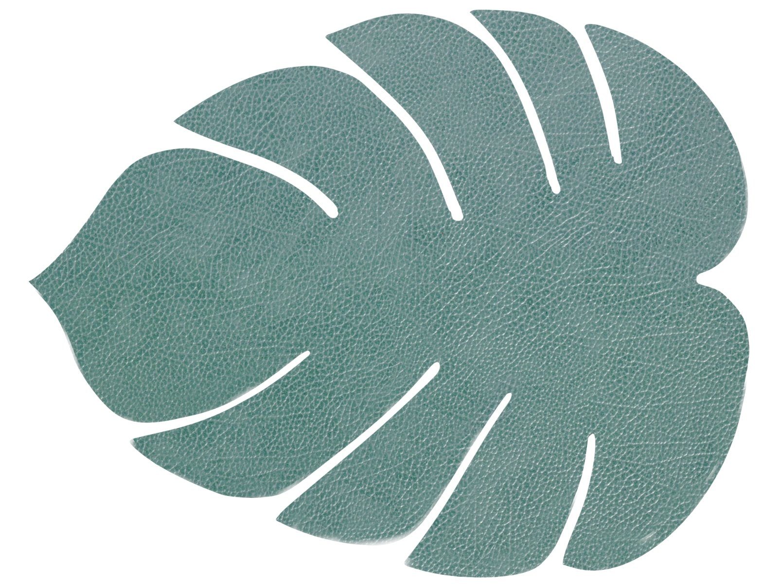 LIND DNA Platzset HIPPO Tischset Monstera Leaf L pastel green 42x35, Table Mat L Monstera Leaf Hippo Pastel Green