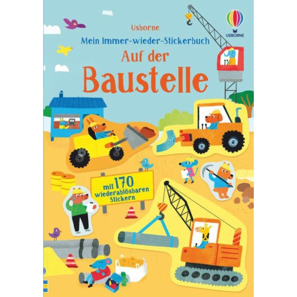 DTV Etiketten Immer-wieder-Stickerbuch - Baustelle