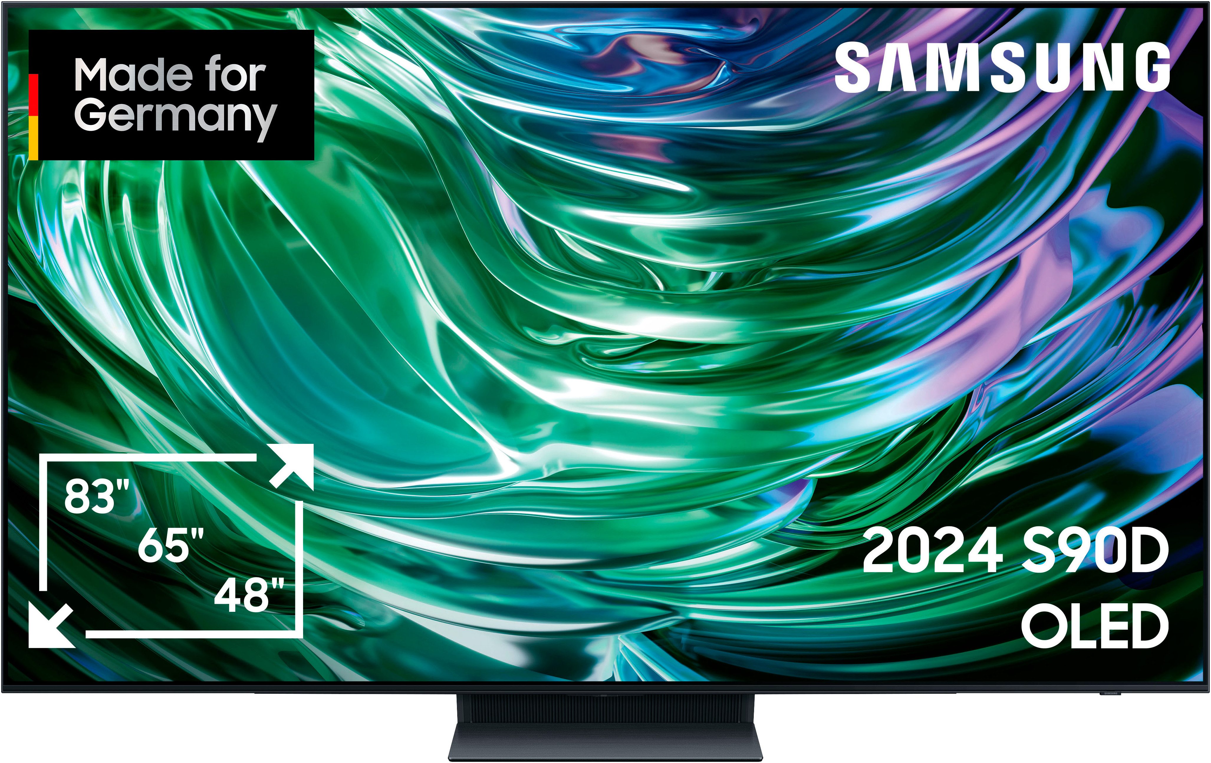 Samsung GQ77S90DAE OLED-Fernseher (194 cm/77 Zoll, 4K Ultra HD, Smart-TV, Neural Quantum 4K AI Gen2 Prozessor, Gaming Hub, bis zu 144Hz)