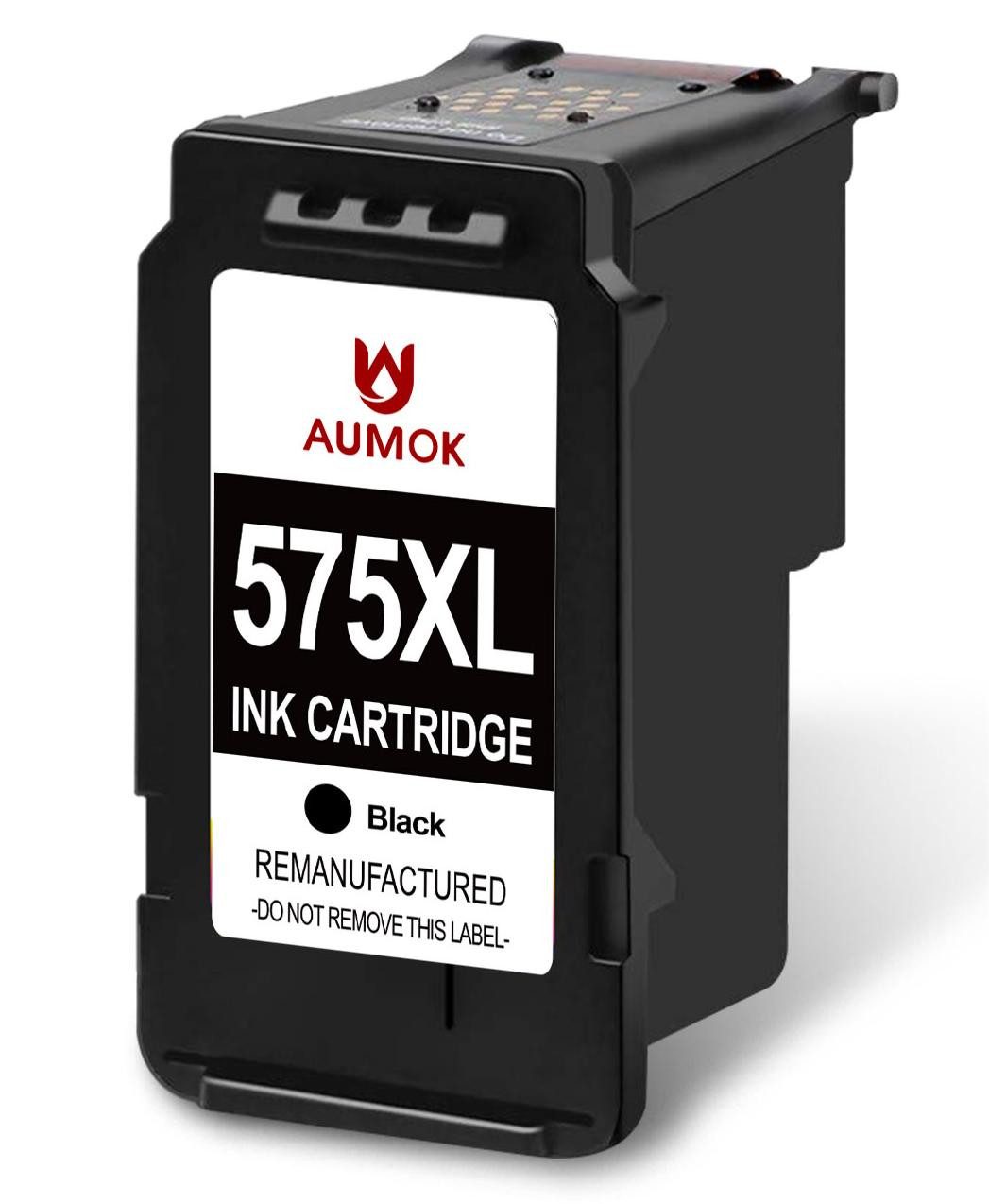 AUMOK 1er-pack Schwarz für CANON PG-575 CL-576 XXL Druckerpatrone Tintenpatrone (für Pixma TR4750i TR4751i TS3550i TS3551i)