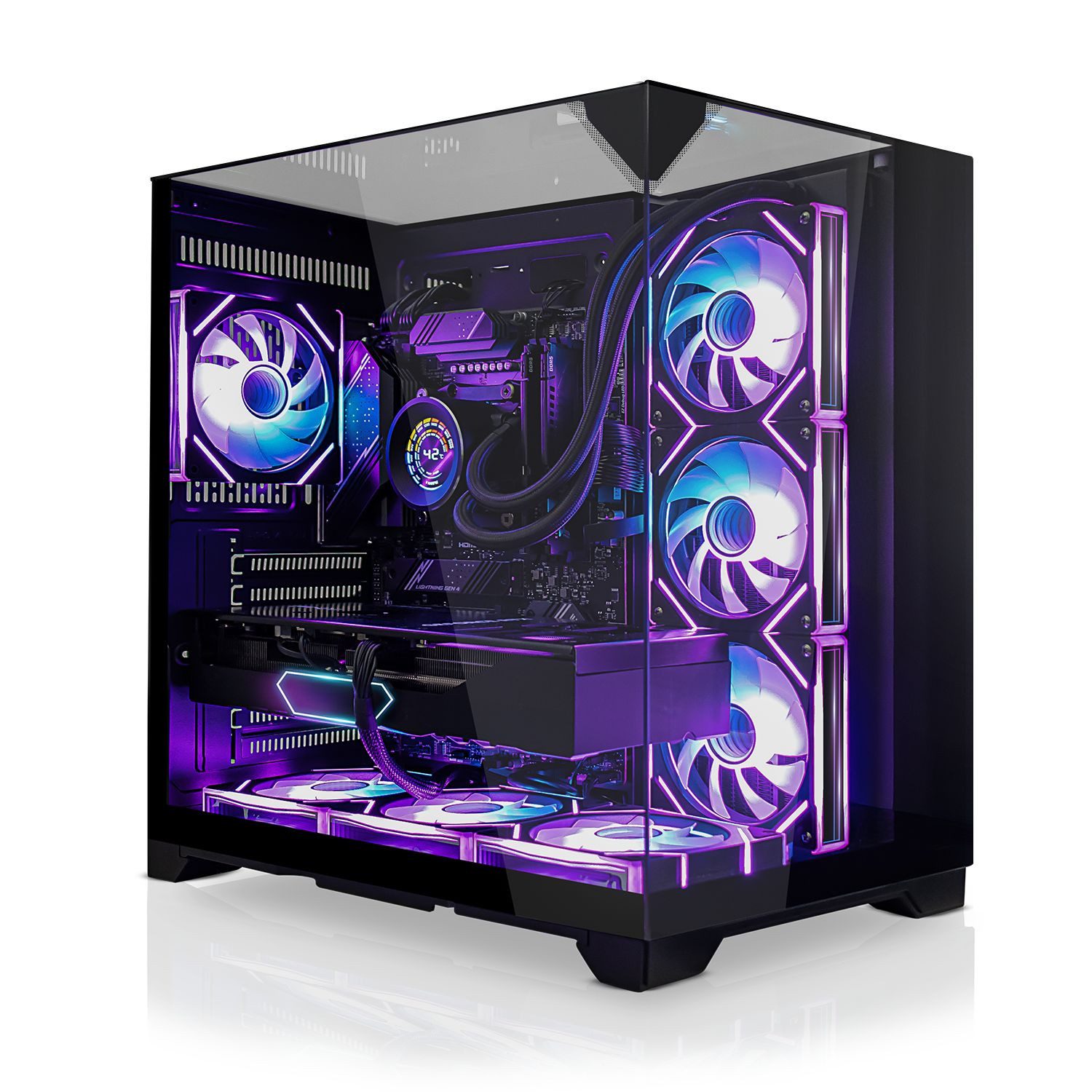 SYSTEMTREFF Gaming-PC (Intel Core i9 14900F, Nvidia GeForce RTX 5090, 64 GB RAM, 2000 GB SSD, Wasserkühlung)