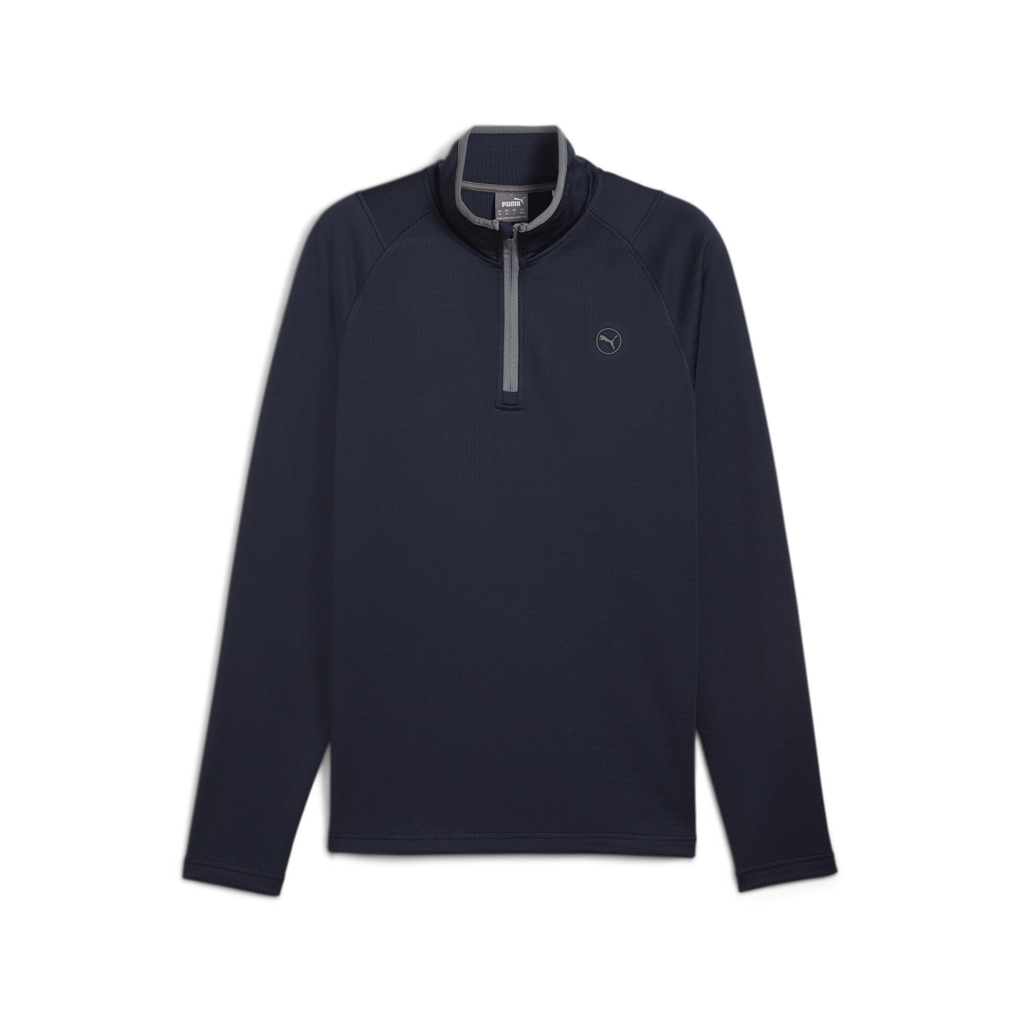 PUMA T-Shirt Waffle Golf-Fleece mit viertellangem Reißverschluss Herren