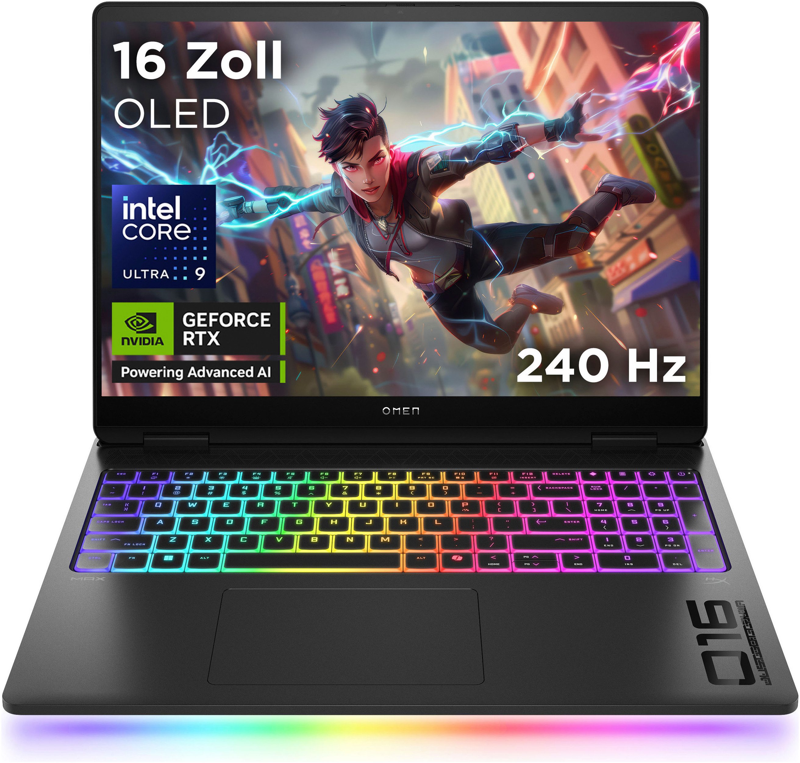 HP Omen Max 16-ah0095ng Gaming-Notebook (40,6 cm/16 Zoll, Intel Core Ultra 9 275HX, GeForce® RTX 5080, 2000 GB SSD)