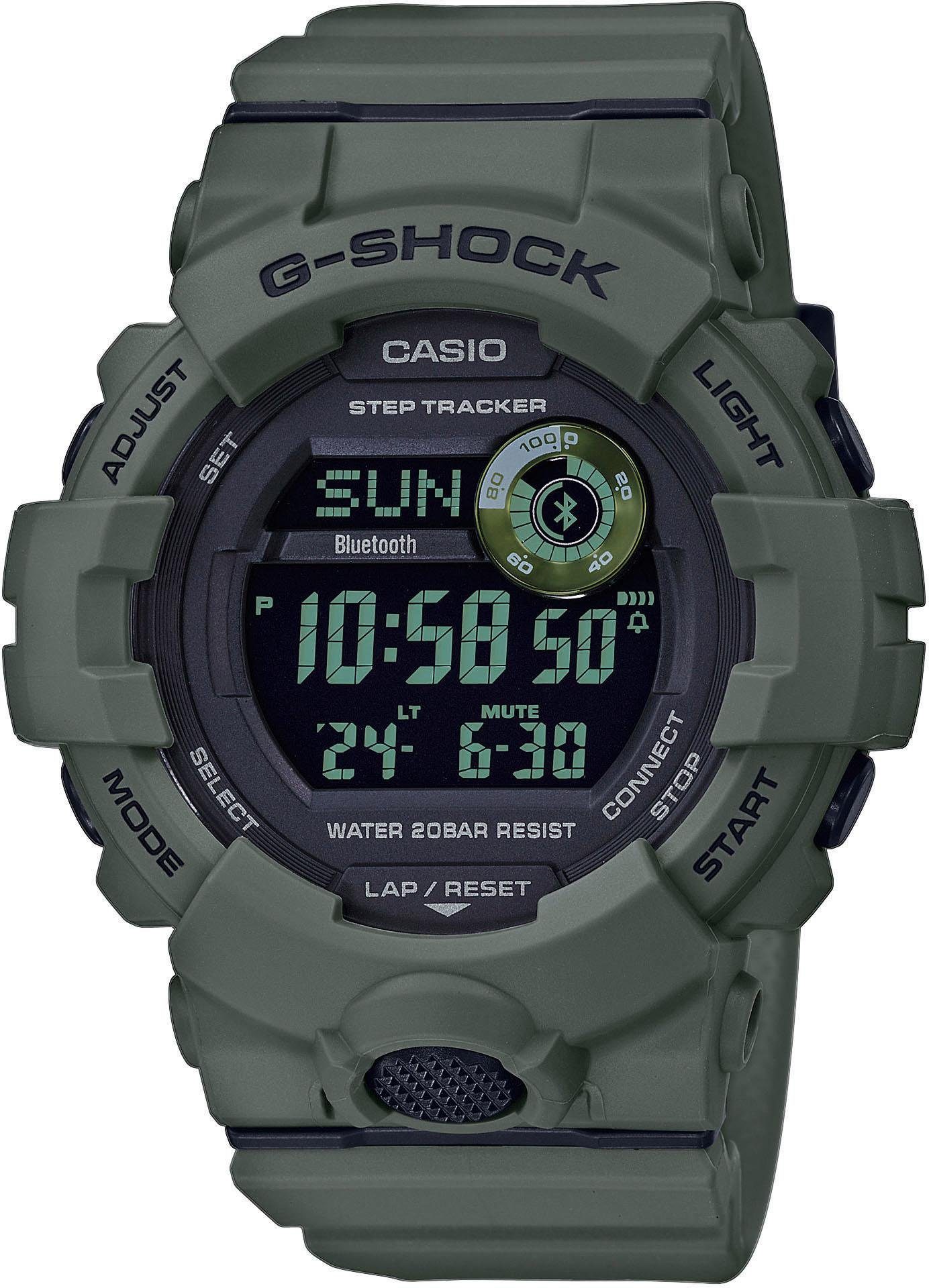 CASIO G-SHOCK GBD-800-1BER Smartwatch, Quarzuhr,Armbanduhr,Herrenuhr,Schrittzähler,bis 20bar wasserd.digital