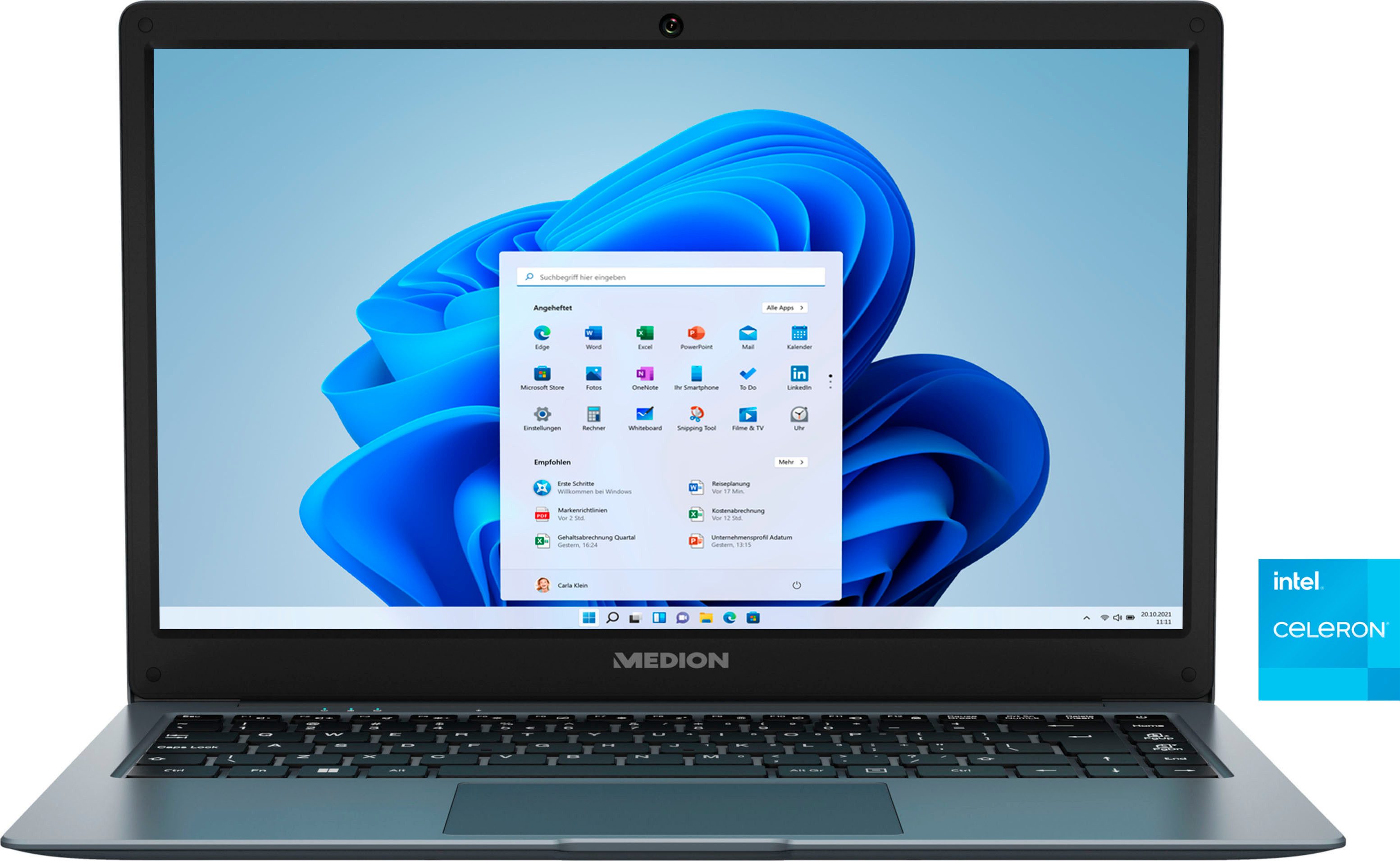 Medion® AKOYA E14223 Notebook (35,5 cm/14 Zoll, Intel Celeron N4120, UHD Graphics, 128 GB SSD)