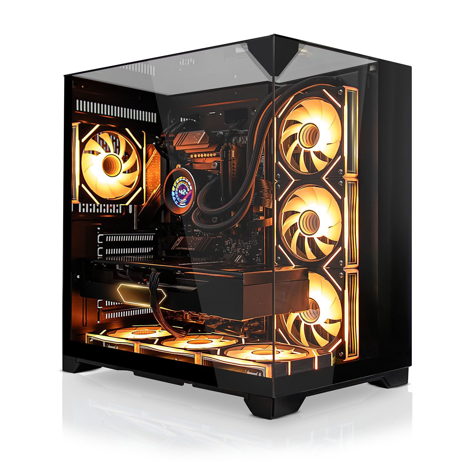 SYSTEMTREFF Gaming-PC (Intel Core i9 14900K, Nvidia GeForce RTX 5090, 32 GB RAM, 1000 GB SSD, Wasserkühlung)