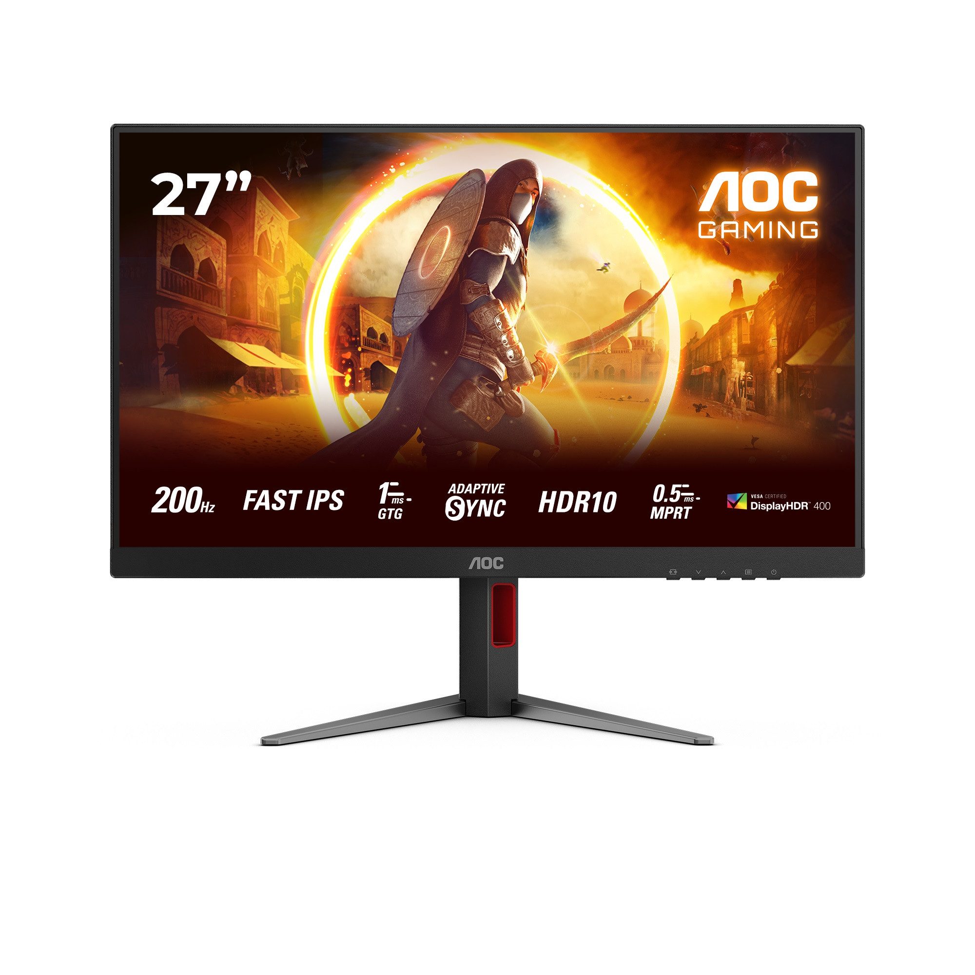 AOC 27G4HA Gaming-Monitor (68,6 cm/27 ", 1920 x 1080 px, Full HD, 1 ms Reaktionszeit, 200 Hz, IPS, neigbar)