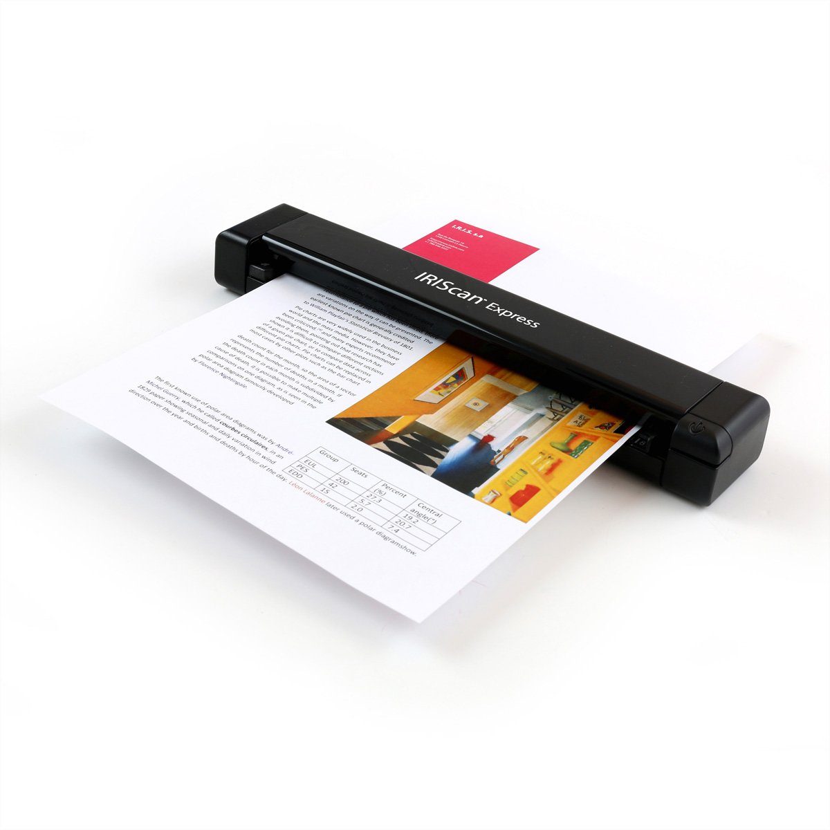 Iris by Canon IRISCan Express 4 8PPM Dokumentenscanner Scanner, (Mobiler Scanner mit Papiereinzug)
