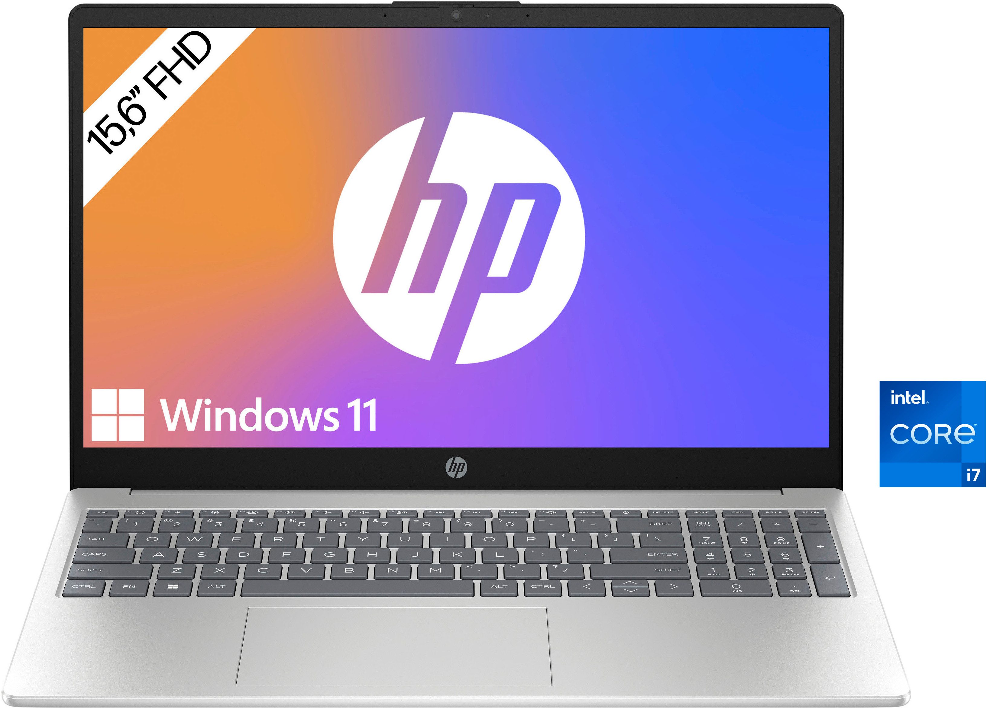 HP 15-fd1075ng Notebook (39,6 cm/15,6 Zoll, Intel Core 7 150U, Intel Graphics, 512 GB SSD)