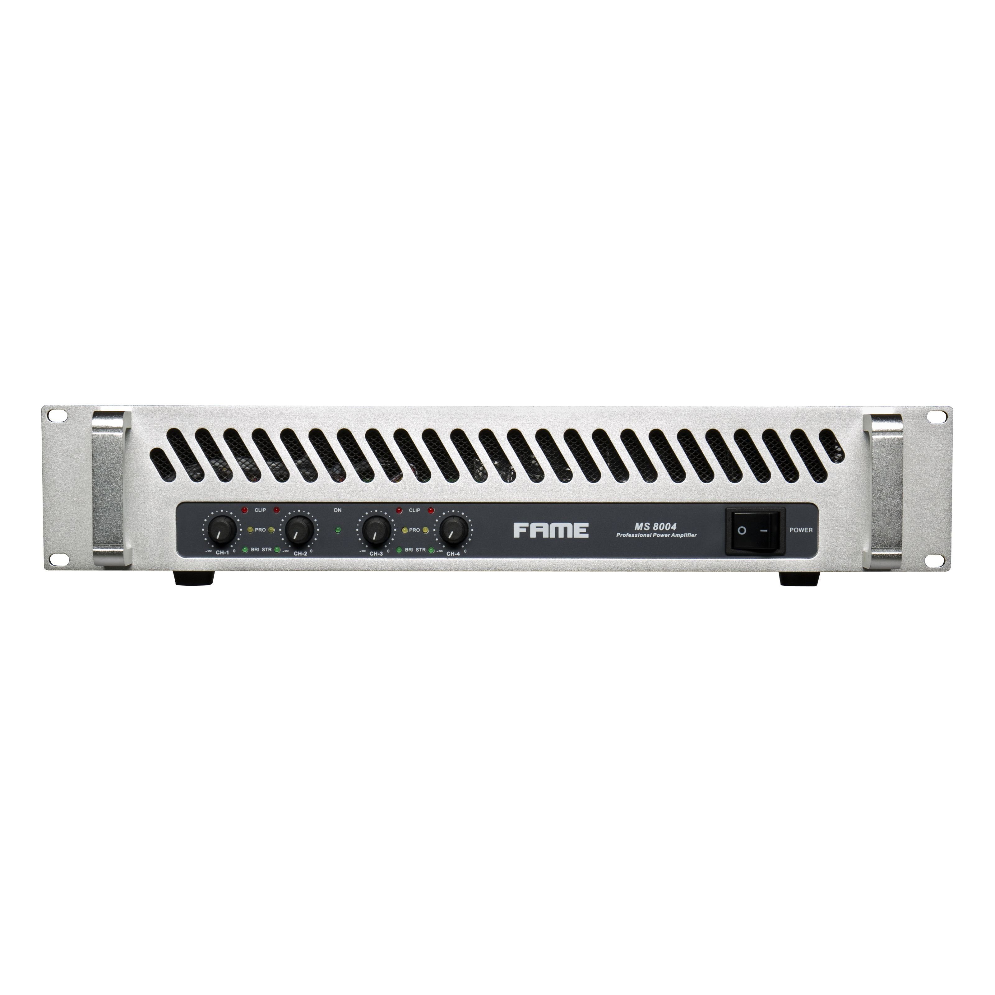 Fame Audio Endverstärker (MS 8004 Endstufe, 4-Kanal, Class H, PA Endstufe)